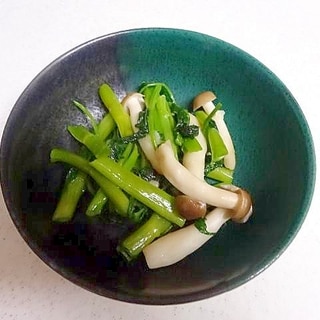 空心菜としめじの炒め物